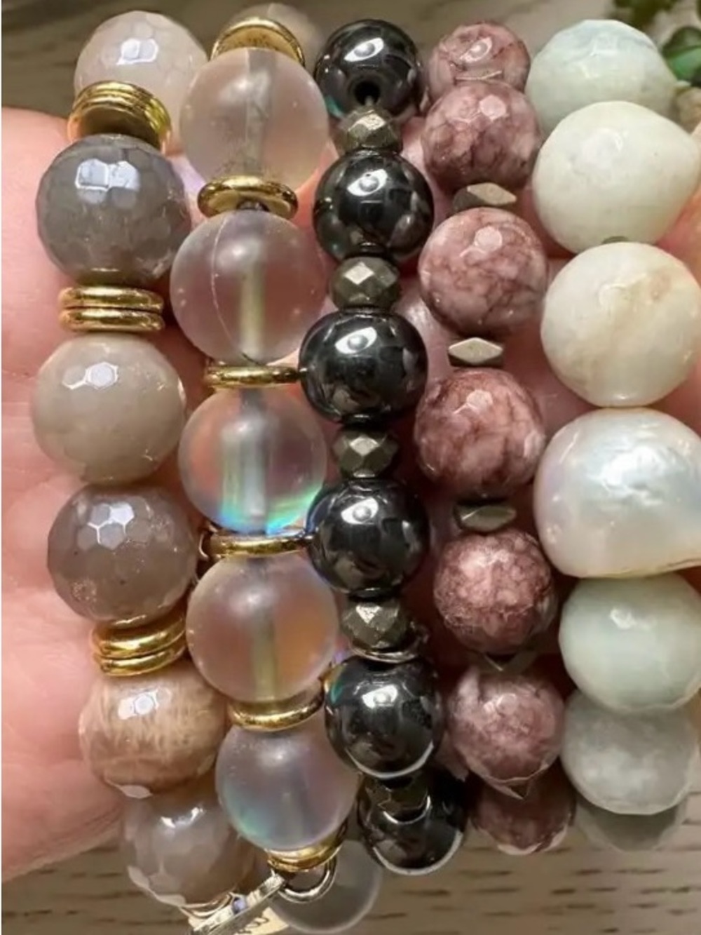 (5) Bourbon and Bowties Beaded Bracelets